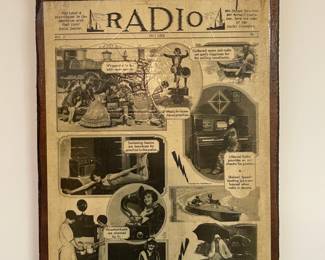 Radio Fall 1924 Wall Plaque