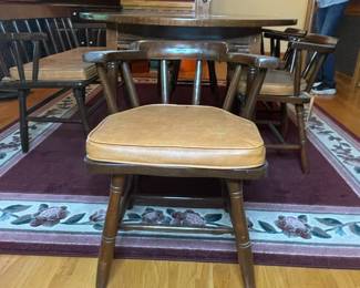Solid Wood Dining Table, Chairs, and Bench Set