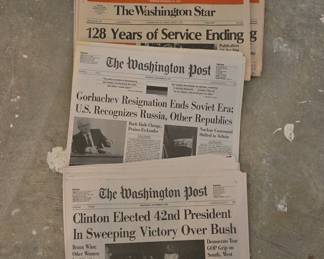 The Washington Star and The Washington Post Newspapers