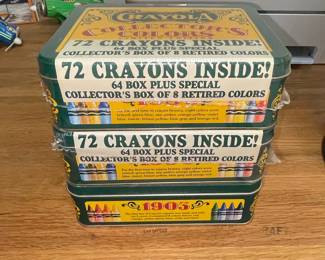 Crayola Collector's Colors Limited Edition Tin with 72 Crayons and 8 Retired Colors