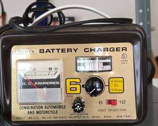 Sears 6 Amp Combination Automobile and Motorcycle Battery Charger
