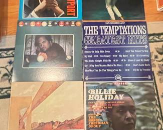 Stevie Wonder, Billie Holiday, The Temptations, & more Vtg Vinyl