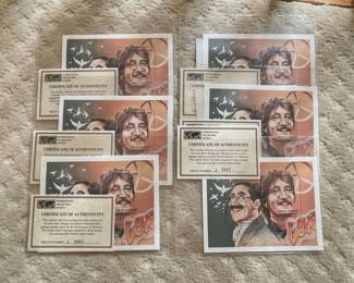 John Lennon and Groucho Marx Commemorative Stamps with Certificates of Authenticity