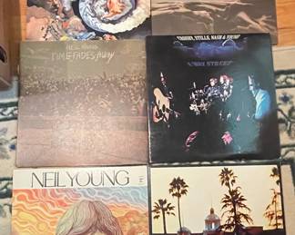 Vinyl Records: Neil Young, Moody Blues, CSNY