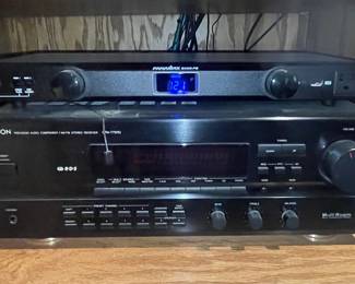 Denon AM/FM Stereo Receiver and Panamax Power Conditioner