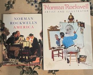 Norman Rockwell Artist and Illustrator Book and Norman Rockwell's America Book