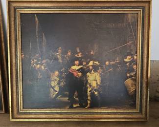 The Night Watch by Rembrandt (Framed Print)