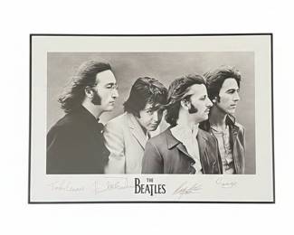 The Beatles "Abbey Road" Lithograph with Signatures