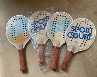 Vtg Sport Court Varsity Paddleball Racquets