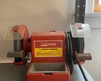 Montgomery Ward Powr Kraft 5" Bench Grinder