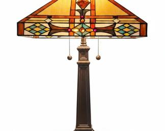 Tiffany Stained Glass Table Lamp