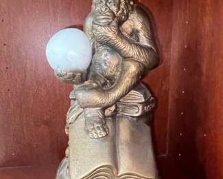 Austin Productions 1962 "Darwin the Thinker" Monkey Statue