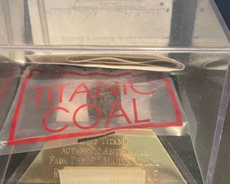 RMS Titanic Authentic Anthracite Coal Fragment