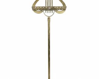 Ornate Brass Lyre Music Stand