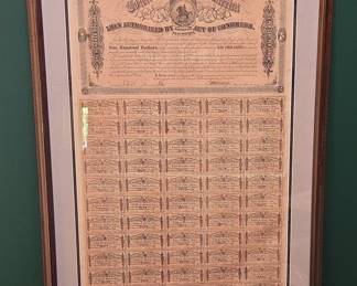 Confederate States of America $100 Loan Bond