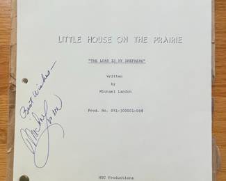 Little House on the Prairie "The Lord is My Shepherd" Script Signed by Michael Landon