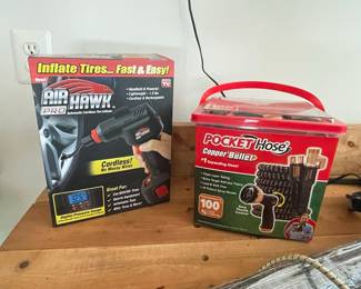 Air Hawk Pro Automatic Cordless Tire Inflator and Pocket Hose Copper Bullet
