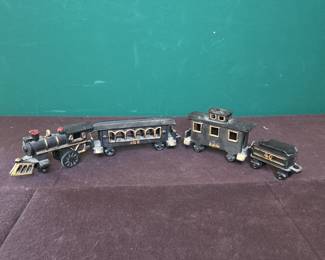 Cast Iron Toy Train Set