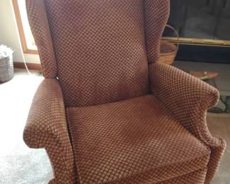 There are 2 of these wing back recliners