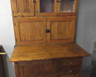 Hoosier cupboard complete with flour bin