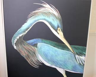 Large Blue Heron Canvas Print