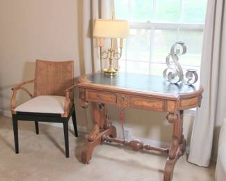 Bamboo Chair, Antique Library Table