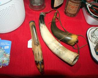 Powder Horns, Deer Leg Thermometer
