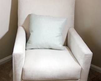 Pair of White Swivel Rockers