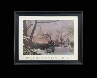 Evening on Capitol Hill Print by Harry Silverstein