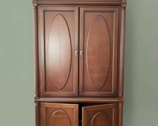 Ethan Allen Traditional Cherry Wood Armoire or Entertainment Center