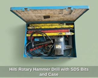 Hilti Rotary Hammer Drill with SDS Bits and Case