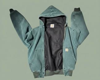 Vintage Carhartt J SPC Spruce Green Duck Canvas Active Jacket