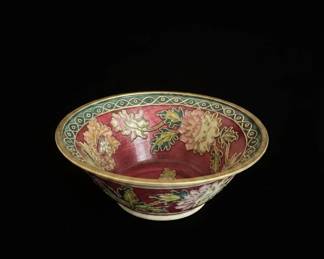 Antique Chinese Cloisonn Enamel Bowl