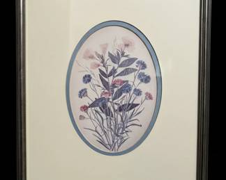 Framed Floral Print by Gina