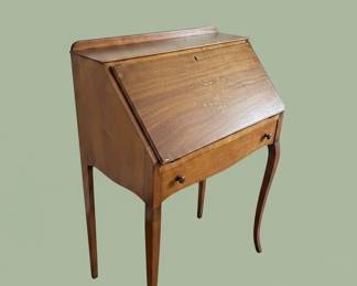 Antique Slant Front Secretary Desk