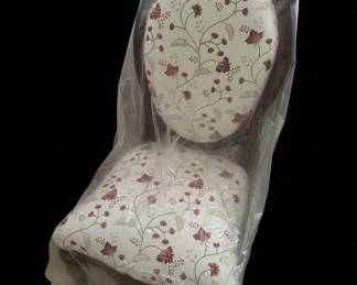 Floral Upholstered Side Chair