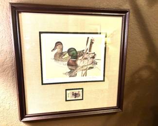 Signed and numbered with stamps