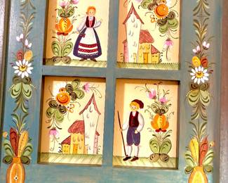 Norwegian folk art picture