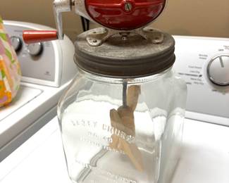 Vintage butter churn