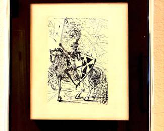 Salvador Dali etching