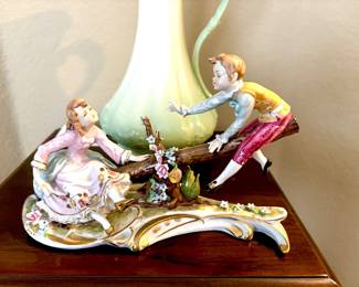Dresden style vintage figurine
