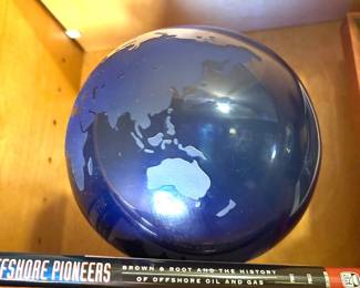 Cobalt glass globe