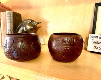 Signed pottery