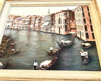 Signed Venetian oil