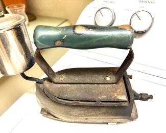 Vintage cast iron iron