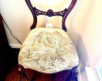 Pair antique parlor chairs