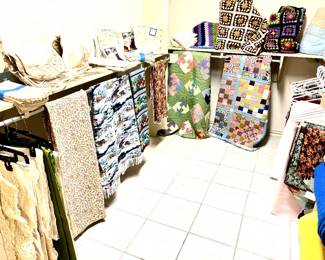 Large selection of linens