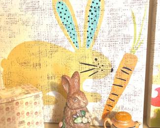 Delightful trio of canvas wrapped animals
