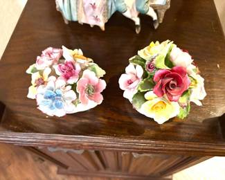 Vintage English bone china flowers