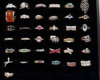 Sterling silver rings 